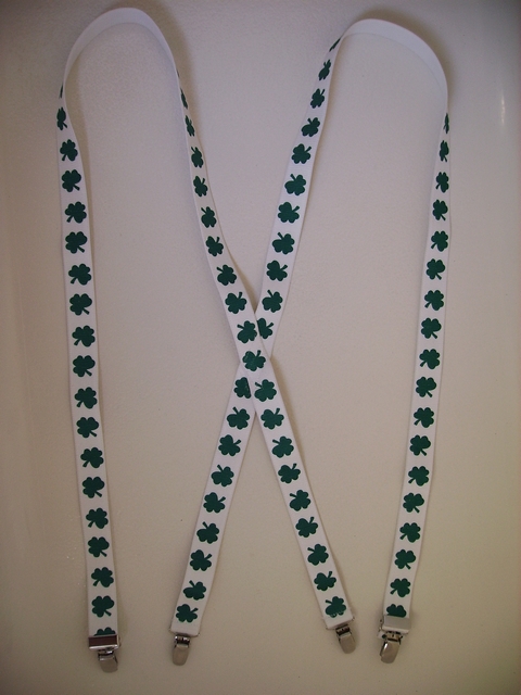 SHAMROCK 1"x48" Suspenders with 4 strong 1"X1" Grips and 2 Length Adjusters in the front, all in NICKEL FINISH. UC260N48SH#2